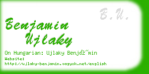 benjamin ujlaky business card